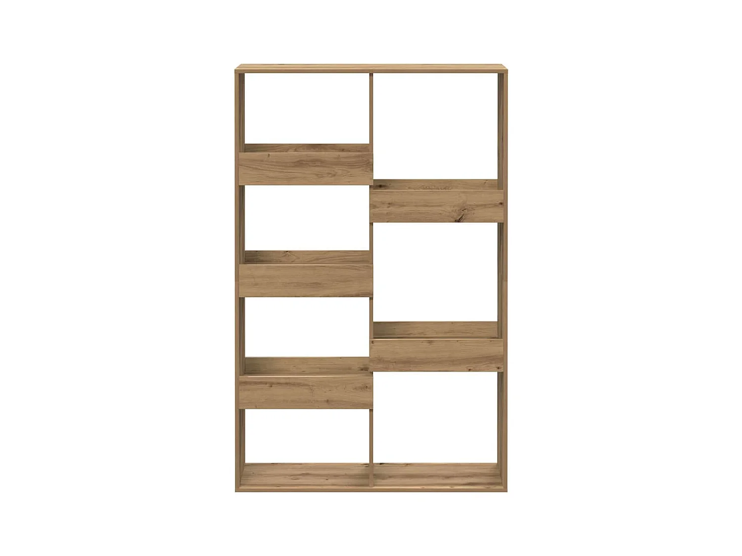 Bibliothèque | Etagère de rangement | Meuble de rangement chêne artisanal 100x33x155,5 cm bois d'ingénierie