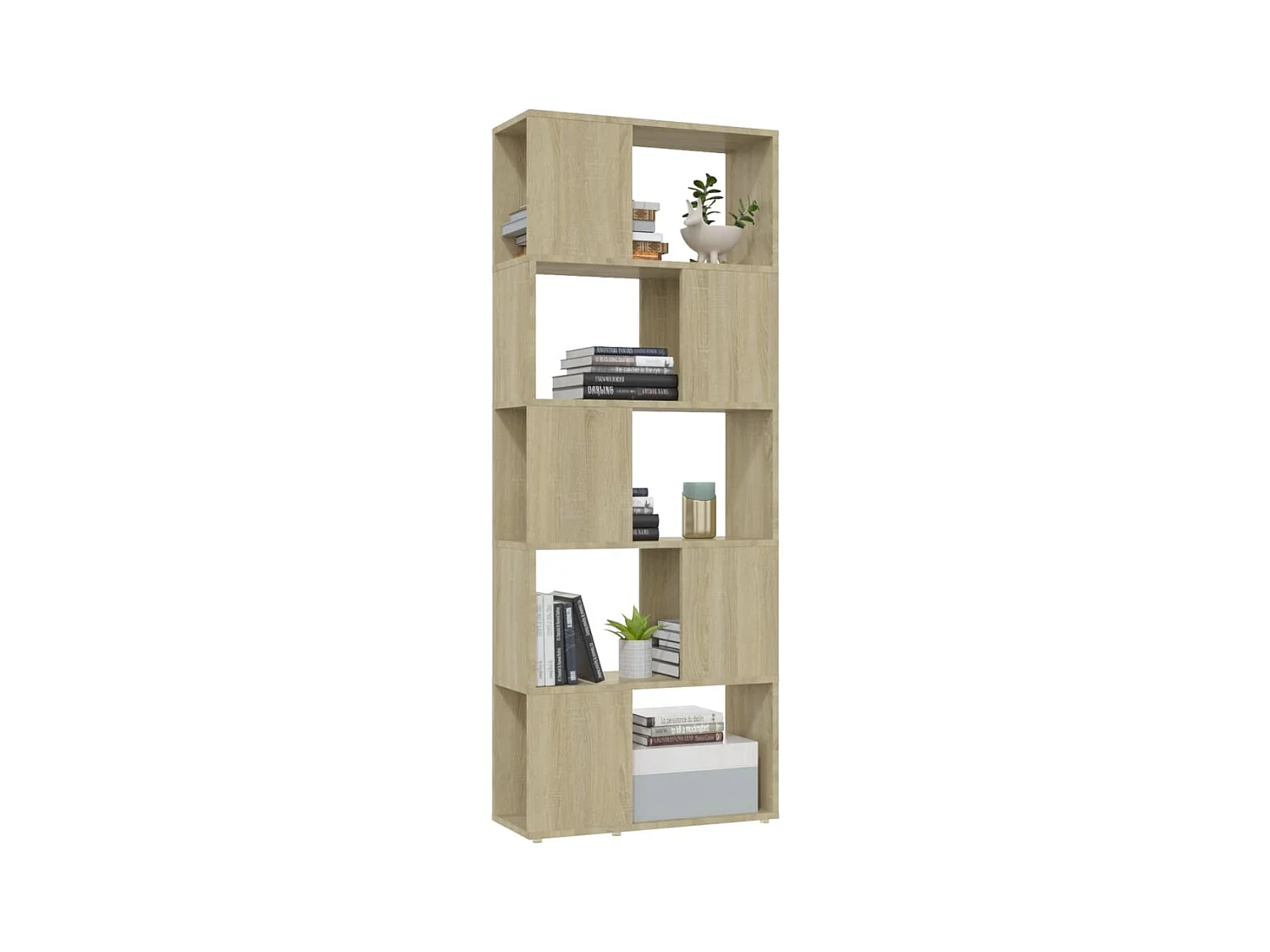 Bibliothèque | Etagère de rangement | Meuble de rangement Chêne Sonoma 60x24x155 cm