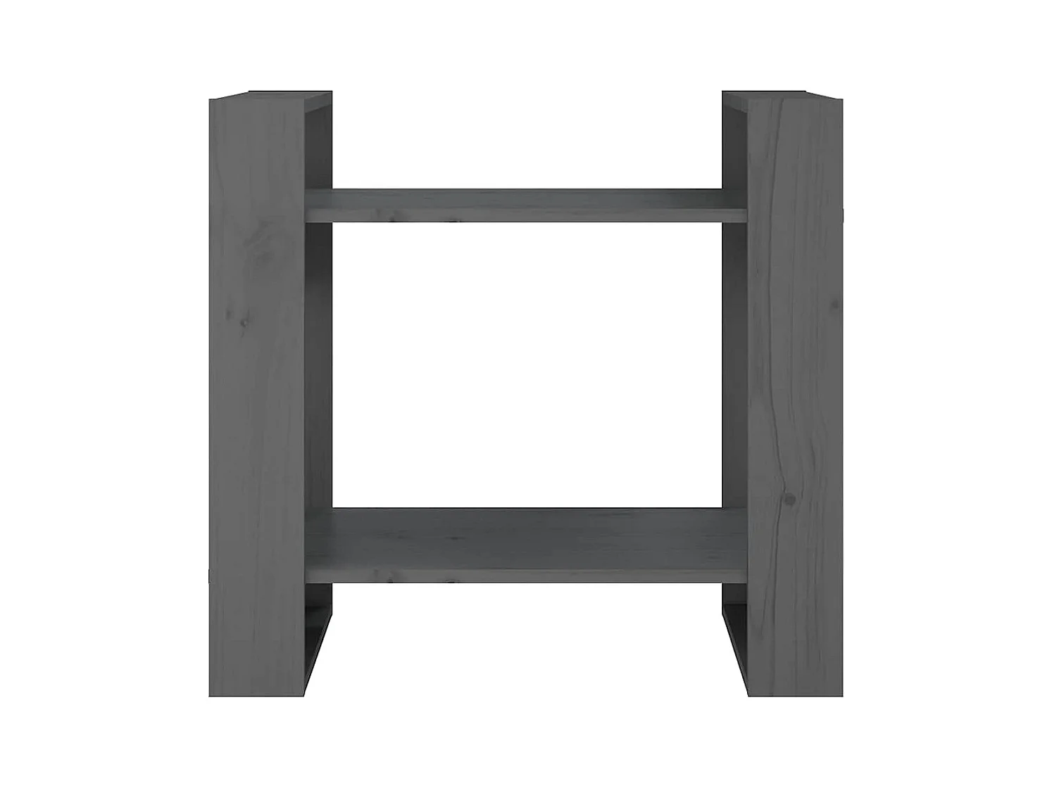 Bibliothèque | Etagère de rangement | Meuble de rangement Gris 60x35x57 cm Pin massif