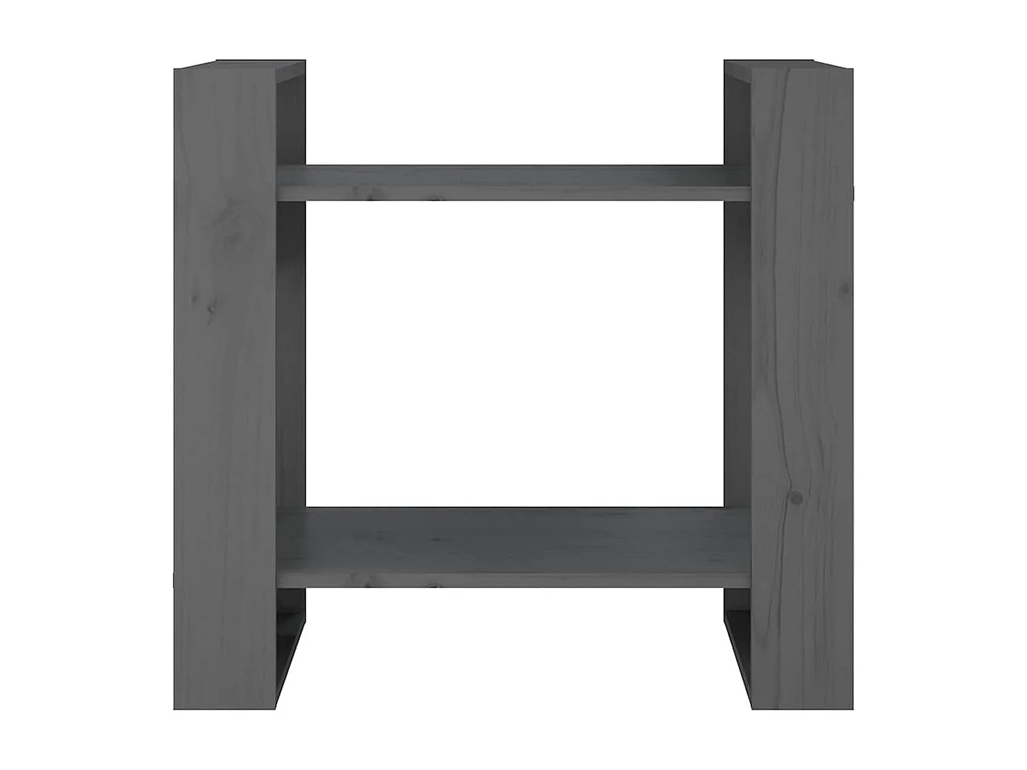 Bibliothèque | Etagère de rangement | Meuble de rangement Gris 60x35x57 cm Pin massif