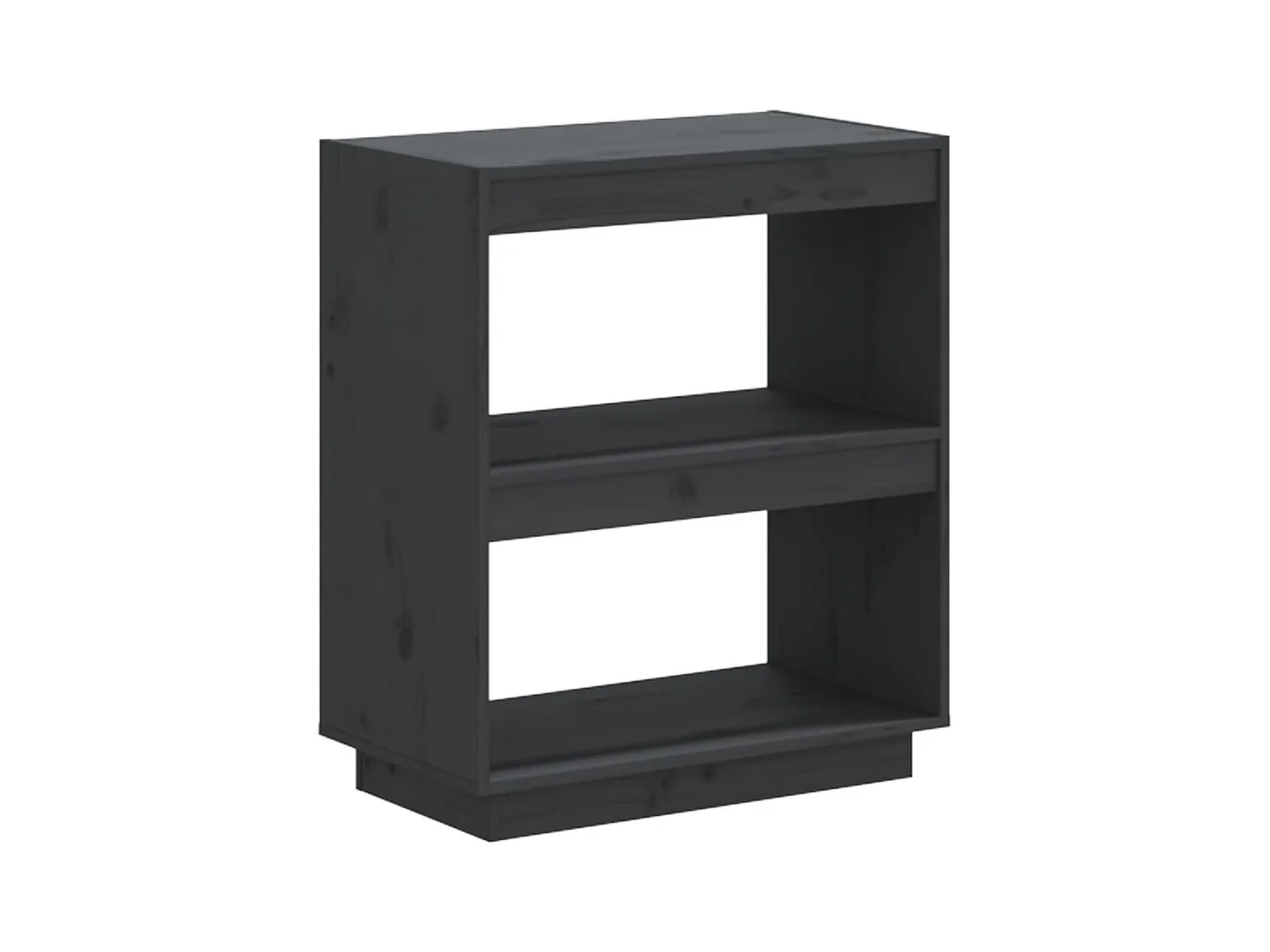 Bibliothèque | Etagère de rangement | Meuble de rangement Gris 60x35x71 cm Bois de pin massif