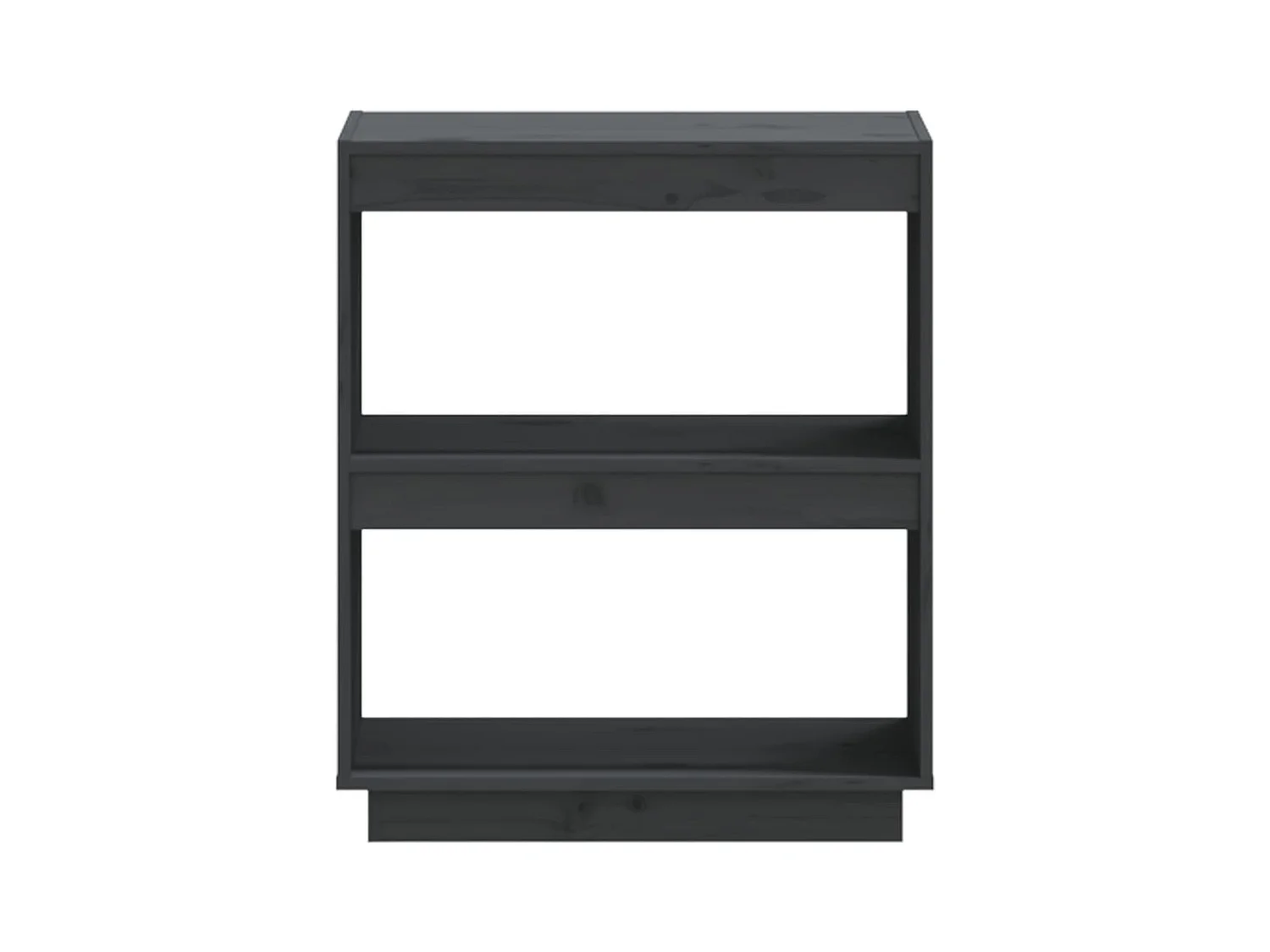 Bibliothèque | Etagère de rangement | Meuble de rangement Gris 60x35x71 cm Bois de pin massif