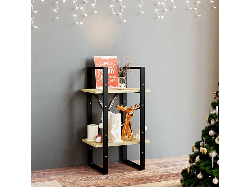 Libreria | Scaffale | Mobile di stoccaggio a 2 Ripiani 40x30x70 cm in Legno Massello di Pino