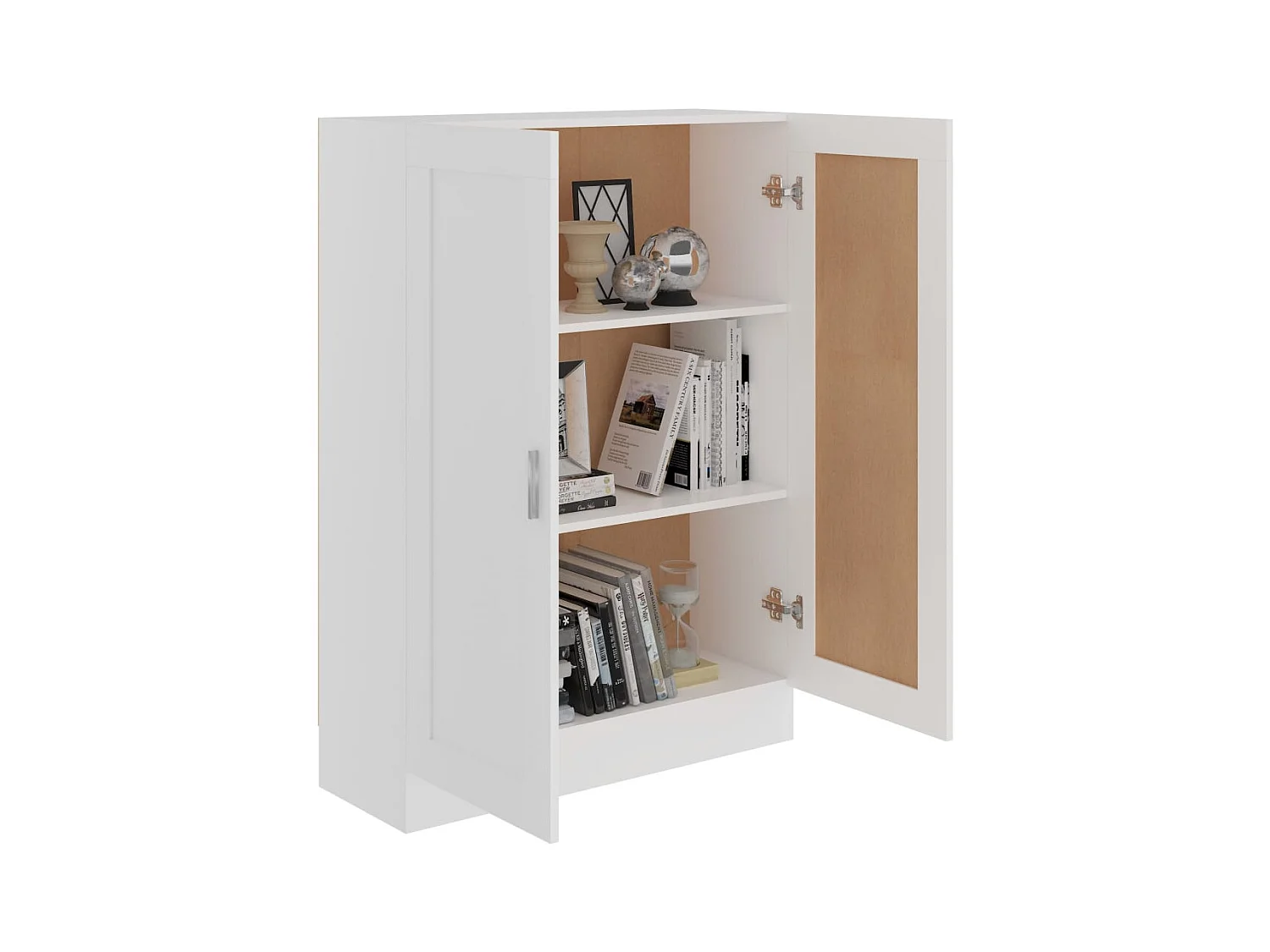 Libreria | Scaffale | Mobile di stoccaggio Bianca 82,5x30,5x115 cm in Legno Multistrato