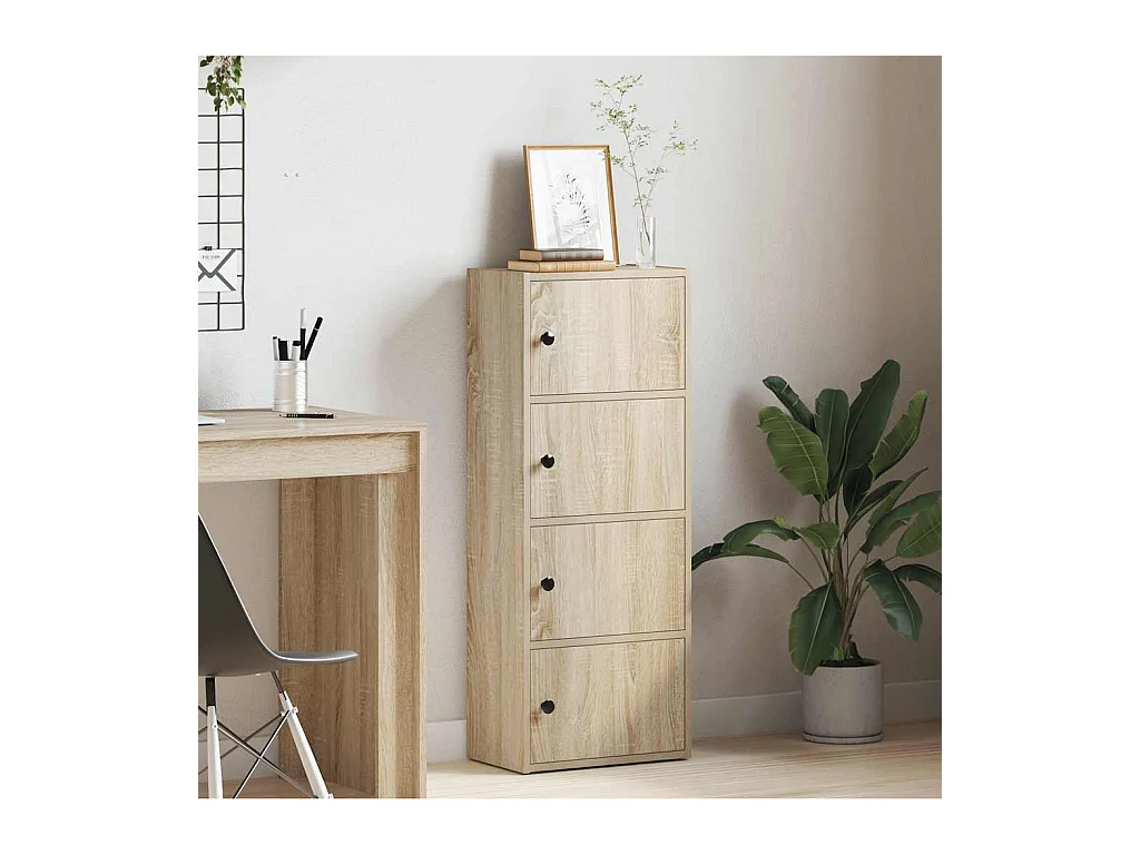 Bibliothèque | Etagère de rangement | Meuble de rangement chêne sonoma 40x24x102 cm bois d'ingénierie