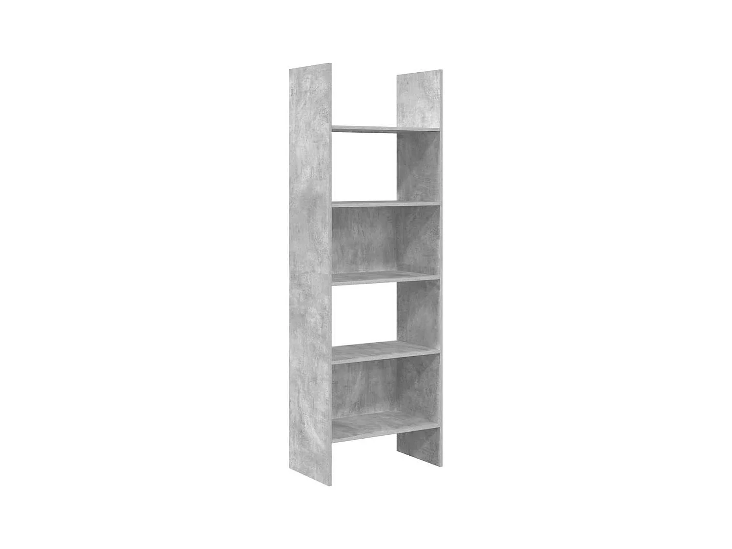 Bibliothèque | Etagère de rangement | Meuble de rangement Gris béton 60x35x180 cm Bois d’ingénierie