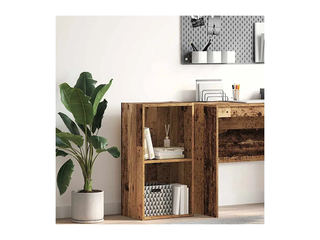 Bibliothèque | Etagère de rangement | Meuble de rangement vieux bois 40x30x77 cm bois d'ingénierie