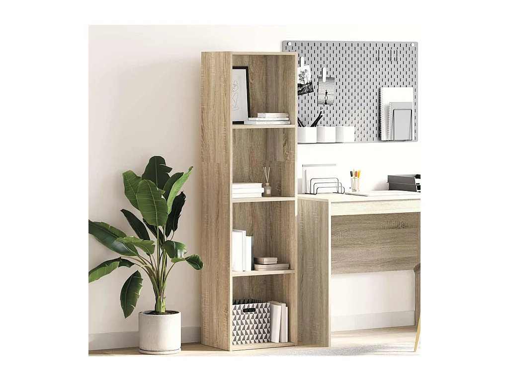 Bibliothèque | Etagère de rangement | Meuble de rangement chêne sonoma 40x30x152 cm bois d'ingénierie