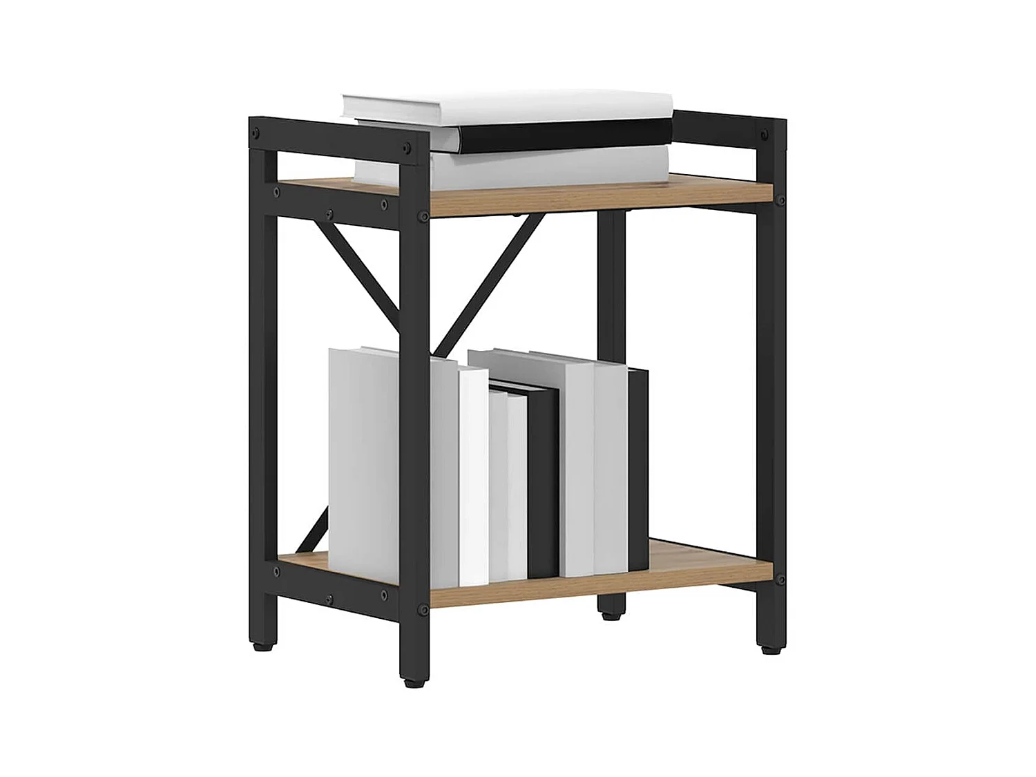 Bibliothèque | Etagère de rangement | Meuble de rangement chêne artisanal 40 x 30 x 48.5 cm