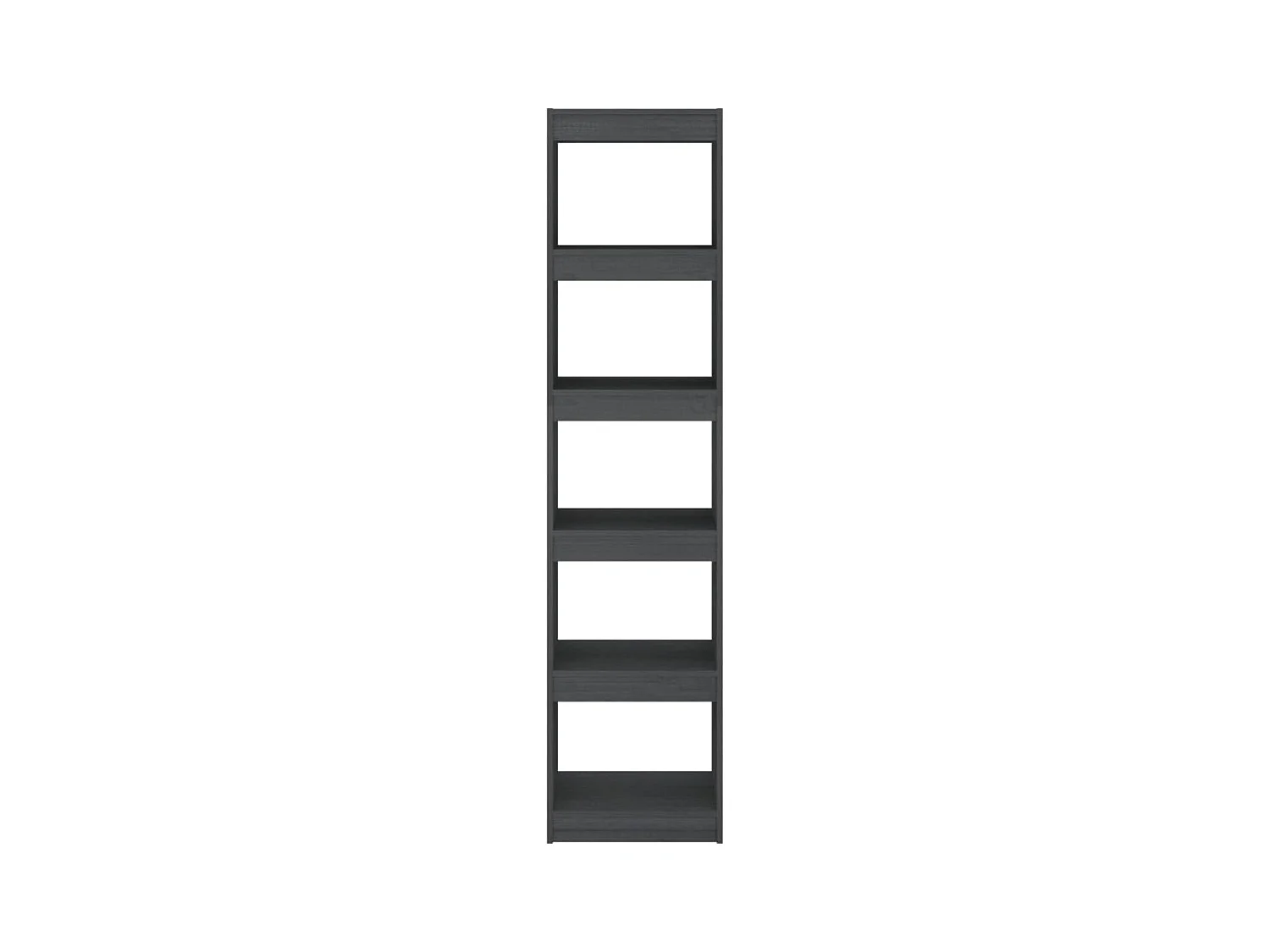 Bibliothèque | Etagère de rangement | Meuble de rangement Gris 40x30x167,5 cm Pin massif