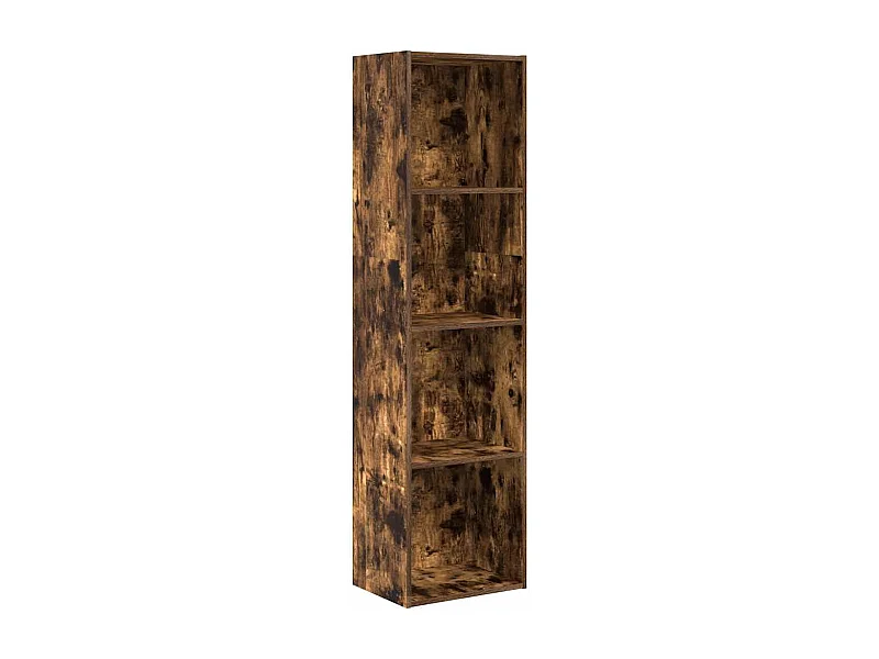 Bibliothèque | Etagère de rangement | Meuble de rangement chêne fumé 40x30x152 cm bois d'ingénierie