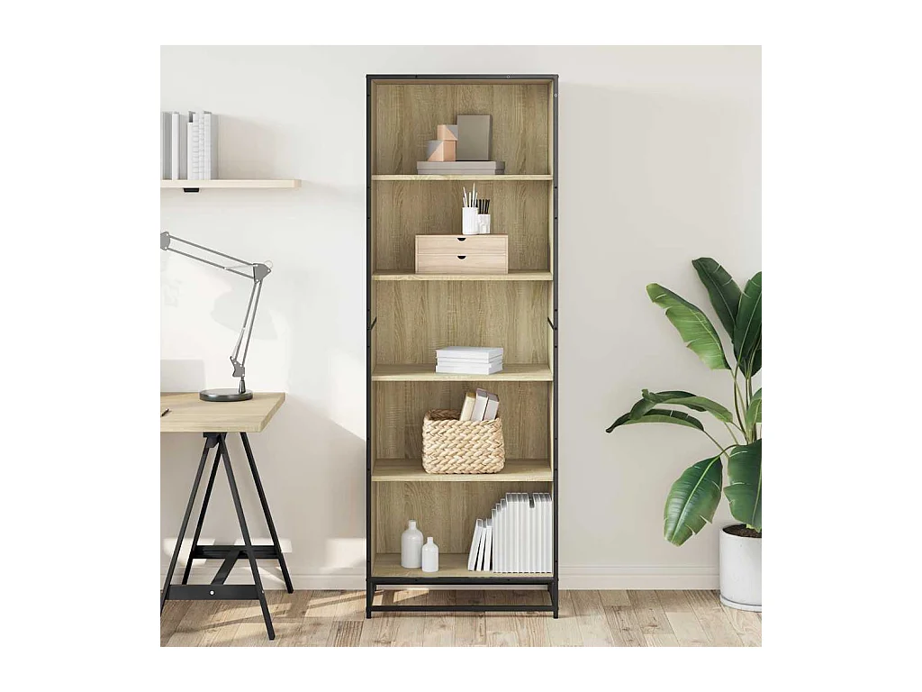 Bibliothèque | Etagère de rangement | Meuble de rangement chêne sonoma 60x35x170,5 cm bois d'ingénierie