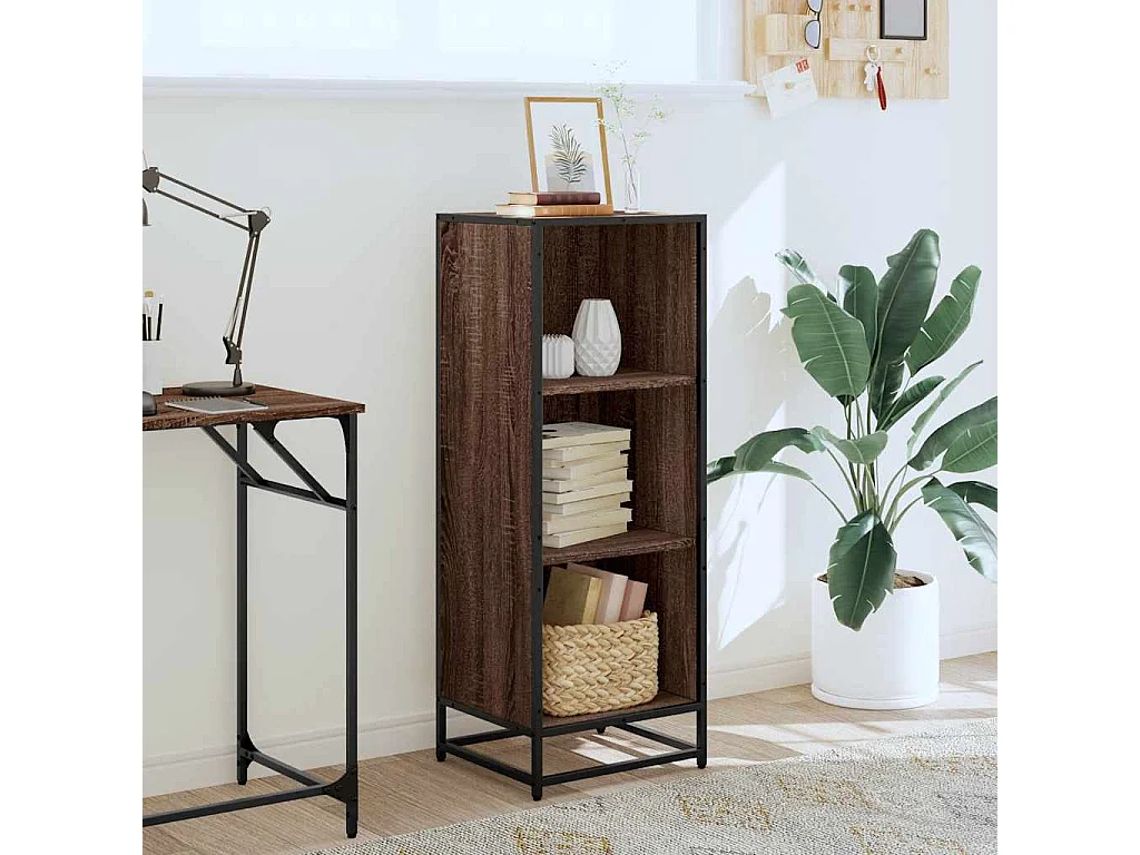 Bibliothèque | Etagère de rangement | Meuble de rangement chêne marron 40x35x107,5 cm bois d'ingénierie