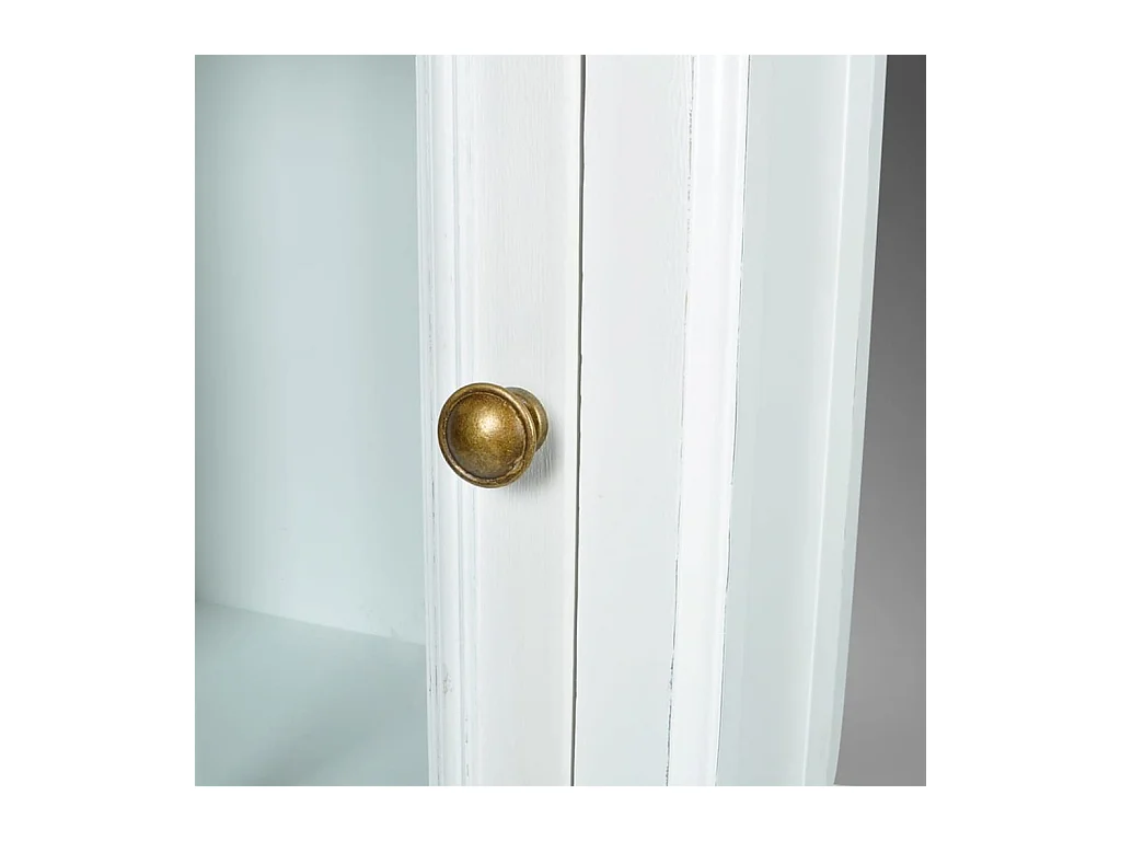 Armadietto con Libreria | Scaffale | Mobile di stoccaggio Elegante con 3 Scaffali Bianco in Legno