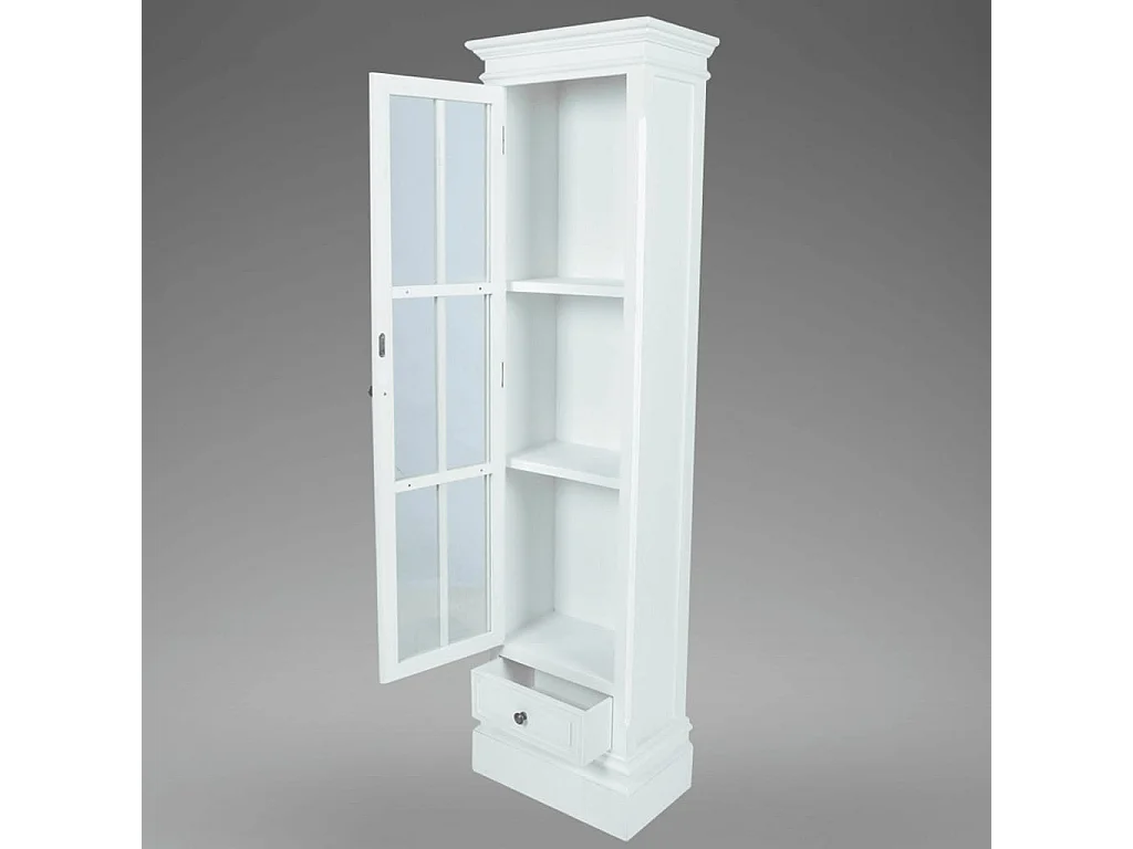 Meuble de Bibliothèque | Etagère de rangement | Meuble de rangement avec 3 étagères Blanc Bois