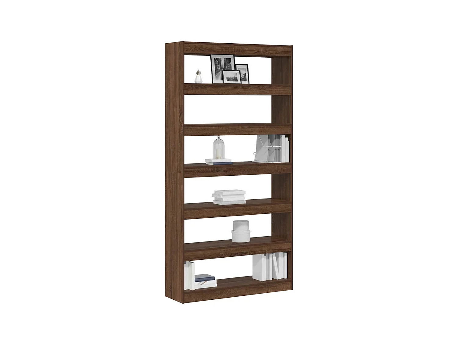 Bibliothèque | Etagère de rangement | Meuble de rangement Chêne marron Bois d'ingénierie 100 x 30 x 198 cm