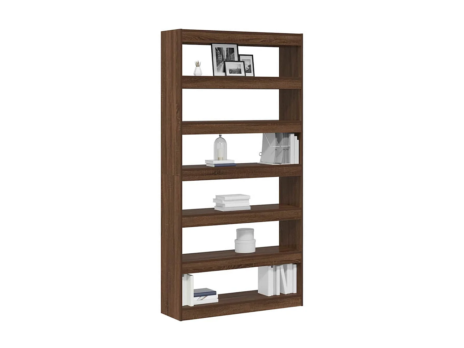Libreria | Scaffale | Mobile di stoccaggio Rovere Marrone Legno ingegnerizzato 100 x 30 x 198 cm