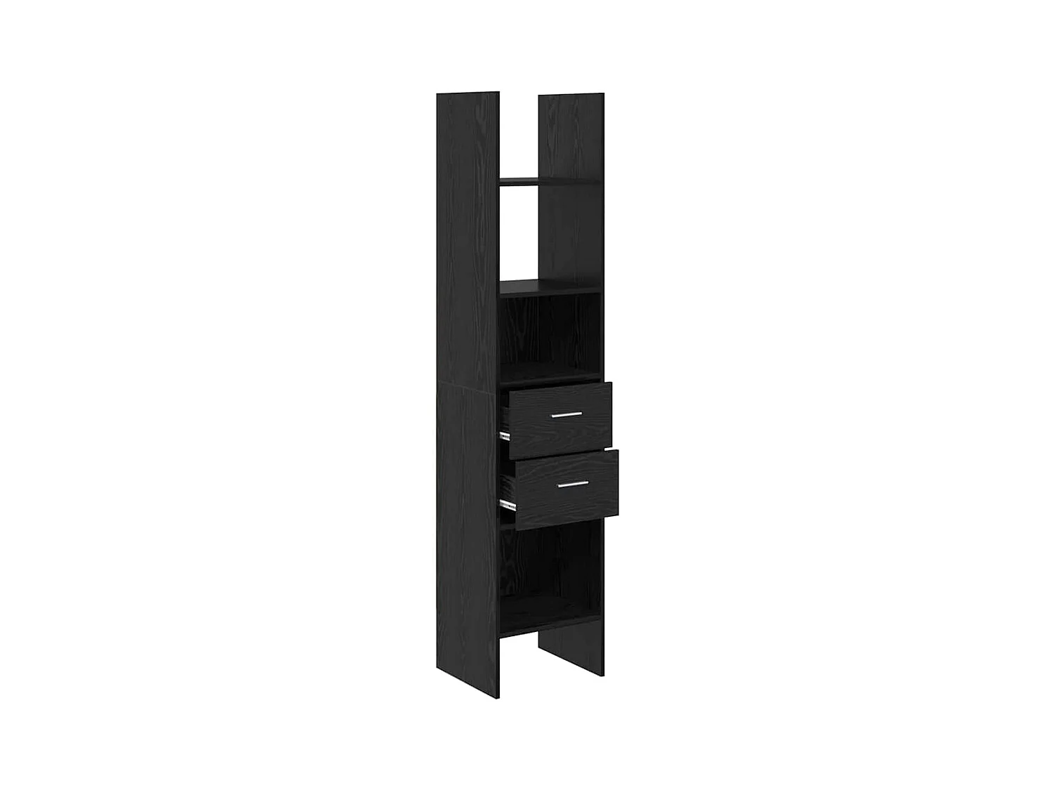 Armadio per Libri | Scaffale | Mobile di stoccaggio Rovere nero 40 x 35 x 180 cm