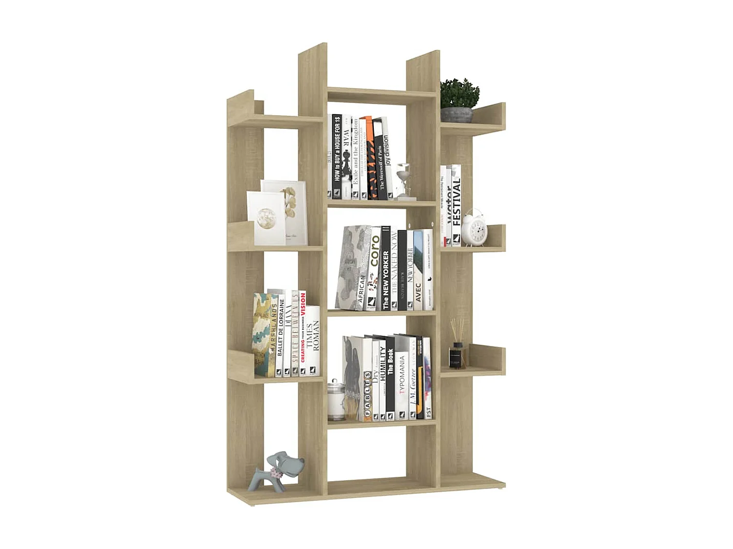 Libreria | Scaffale | Mobile di stoccaggio Rovere Sonoma 86x25,5x140 cm in Truciolato