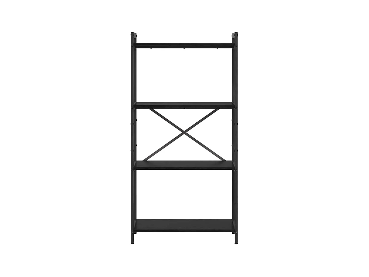 Libreria | Scaffale | Mobile di stoccaggio Rovere nero 60 x 30 x 118 cm Legno multistrato