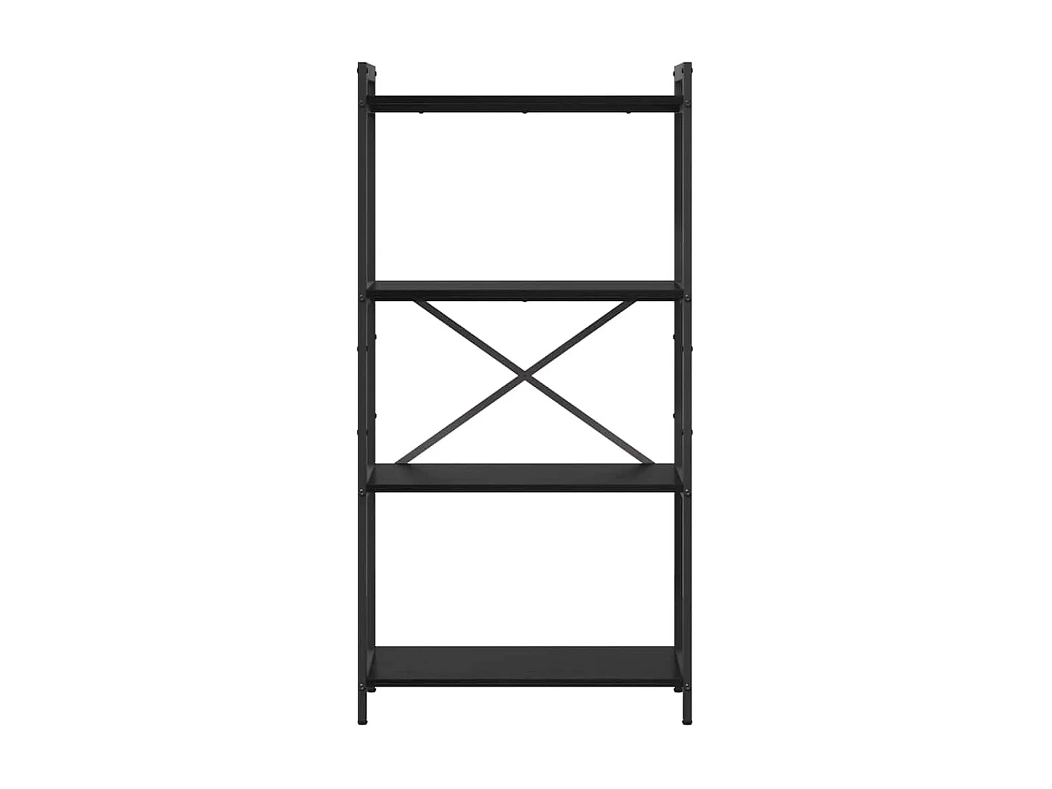 Libreria | Scaffale | Mobile di stoccaggio Rovere nero 60 x 30 x 118 cm Legno multistrato