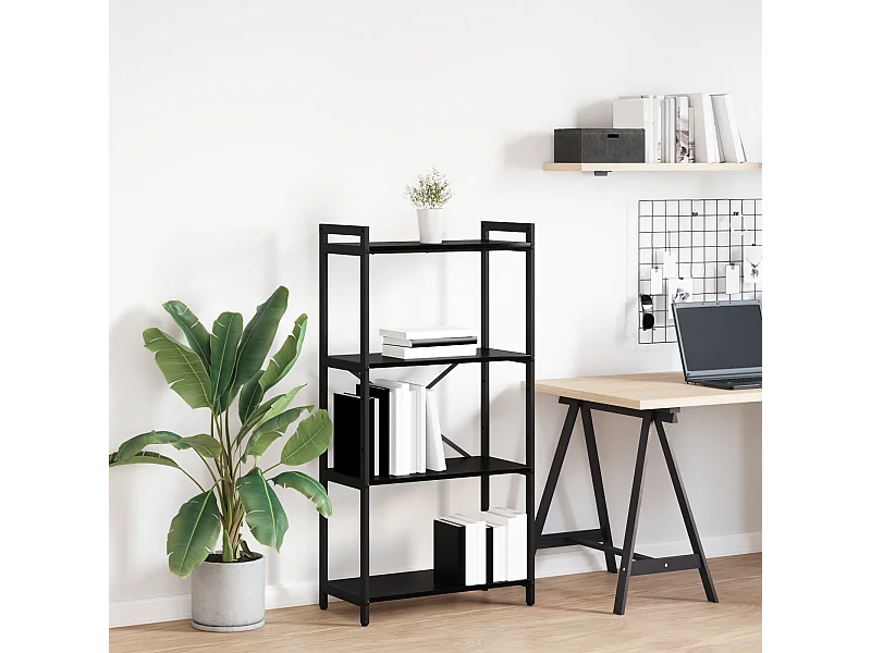 Bibliothèque | Etagère de rangement | Meuble de rangement Chêne noir 60 x 30 x 118 cm Bois d'ingénierie