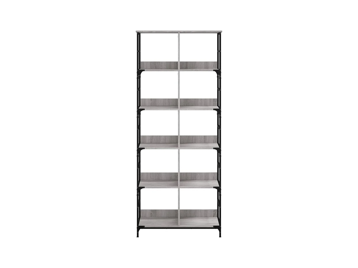 Bibliothèque | Etagère de rangement | Meuble de rangement sonoma gris 78,5x33x188,5 cm bois d'ingénierie