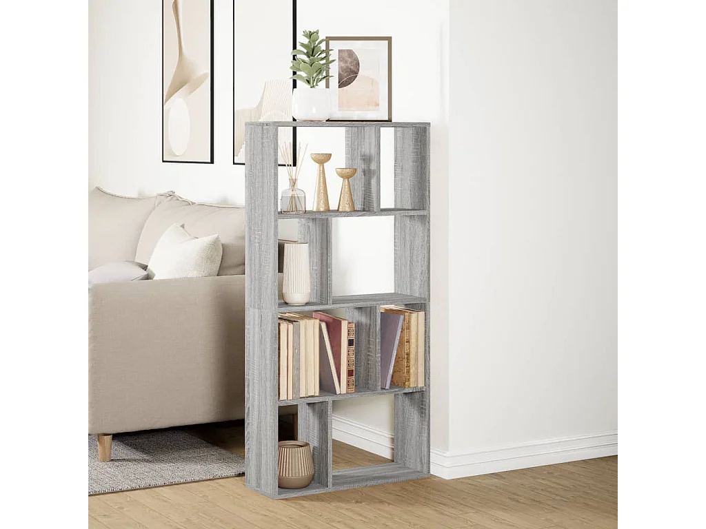 Bibliothèque | Etagère de rangement | Meuble de rangement sonoma gris 60x20x120 cm bois d'ingénierie