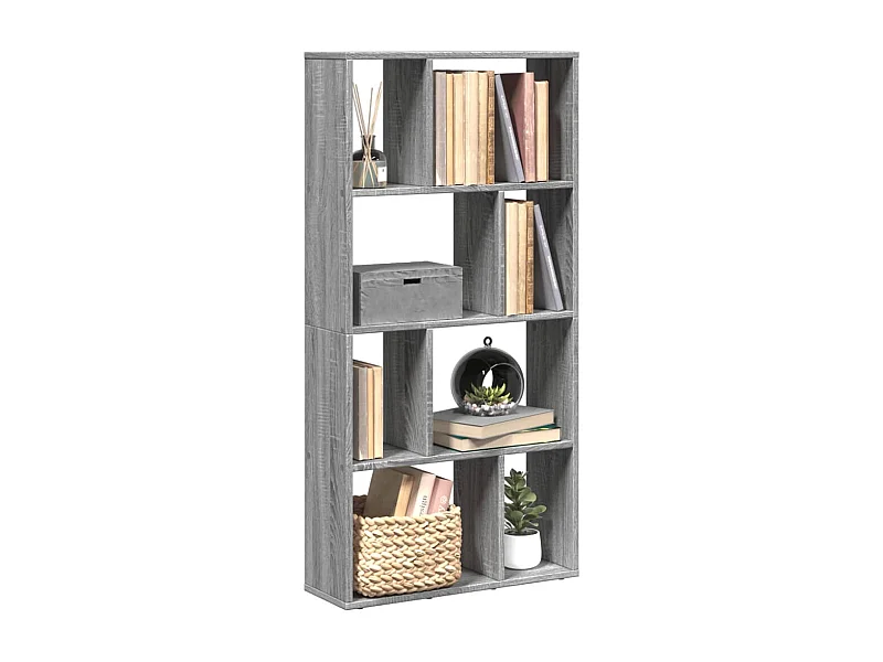 Bibliothèque | Etagère de rangement | Meuble de rangement sonoma gris 60x20x120 cm bois d'ingénierie