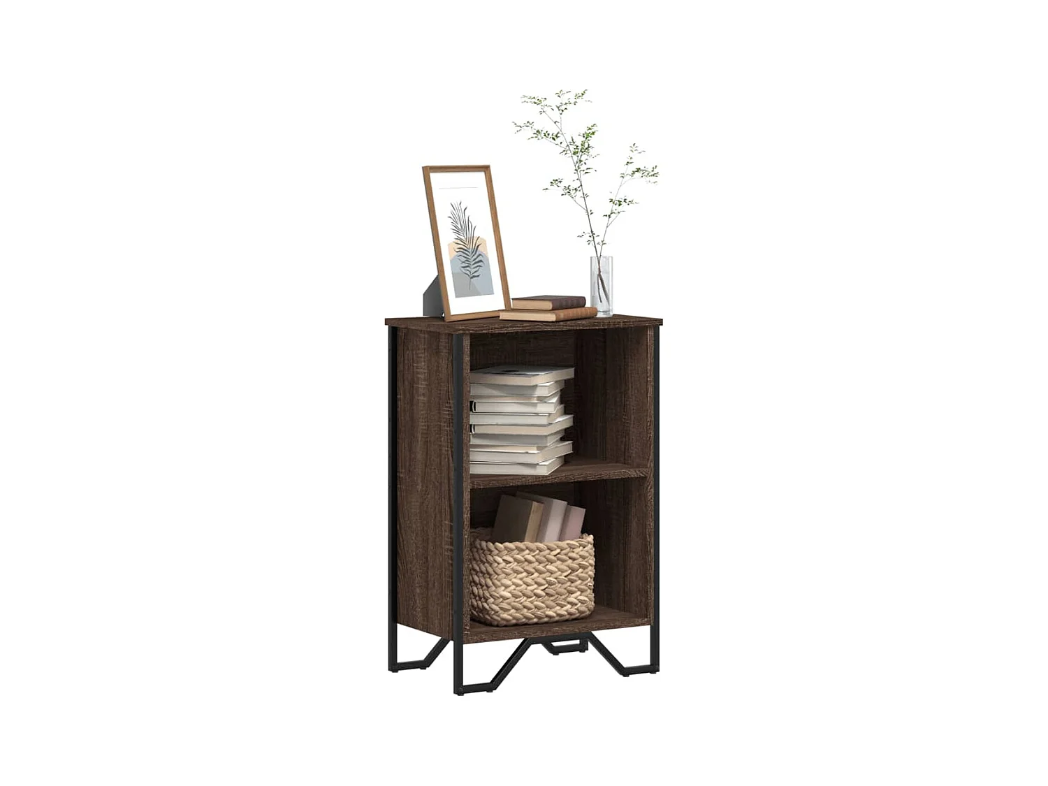 Bibliothèque | Etagère de rangement | Meuble de rangement chêne marron 50x31x74,5 cm bois d'ingénierie