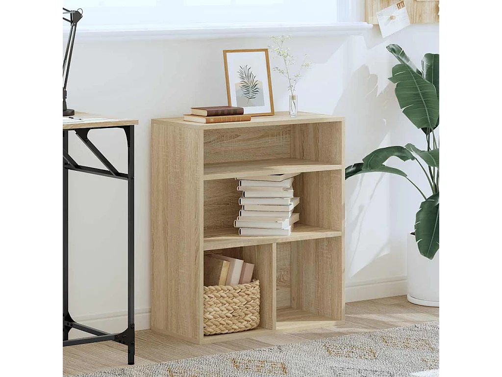 Libreria | Scaffale | Mobile di stoccaggio Rovere Sonoma 60x30x71,5 cm in Legno Multistrato