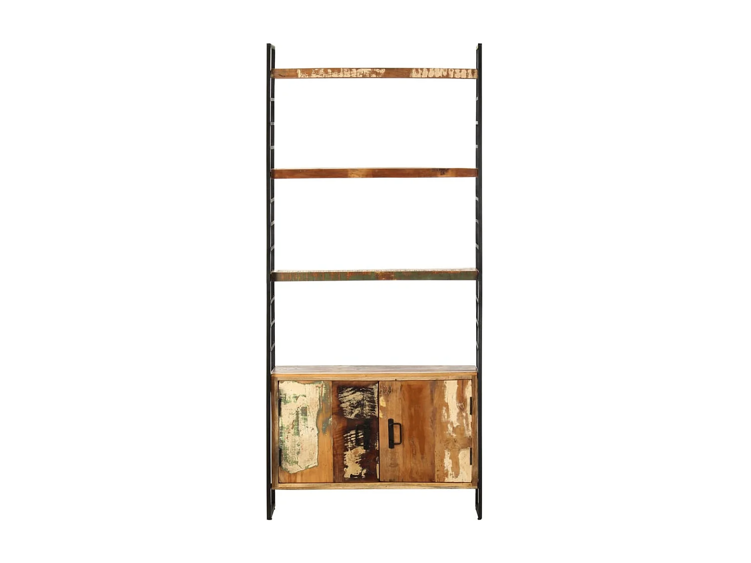 Libreria | Scaffale | Mobile di stoccaggio a 4 Livelli Legno Massello di Recupero 80x30x180 cm
