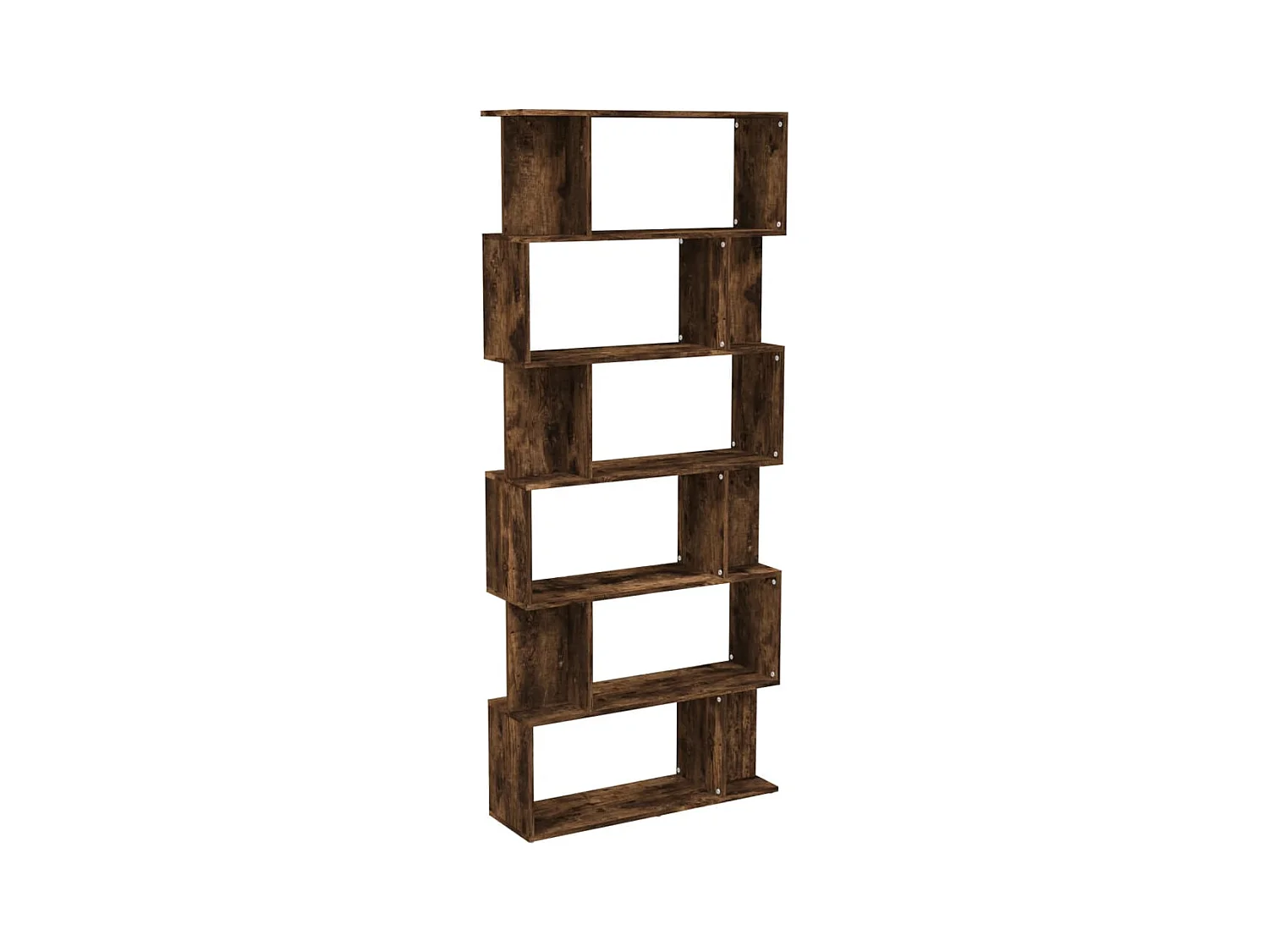 Bibliothèque | Etagère de rangement | Meuble de rangement Chêne fumé 80x24x192 cm Bois d'ingénierie