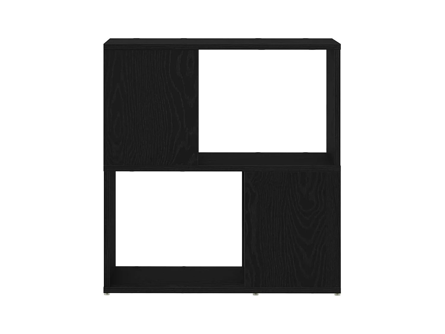 Bibliothèque | Etagère de rangement | Meuble de rangement Noire en Chêne 60x24x63 cm en Bois d'Ingénierie