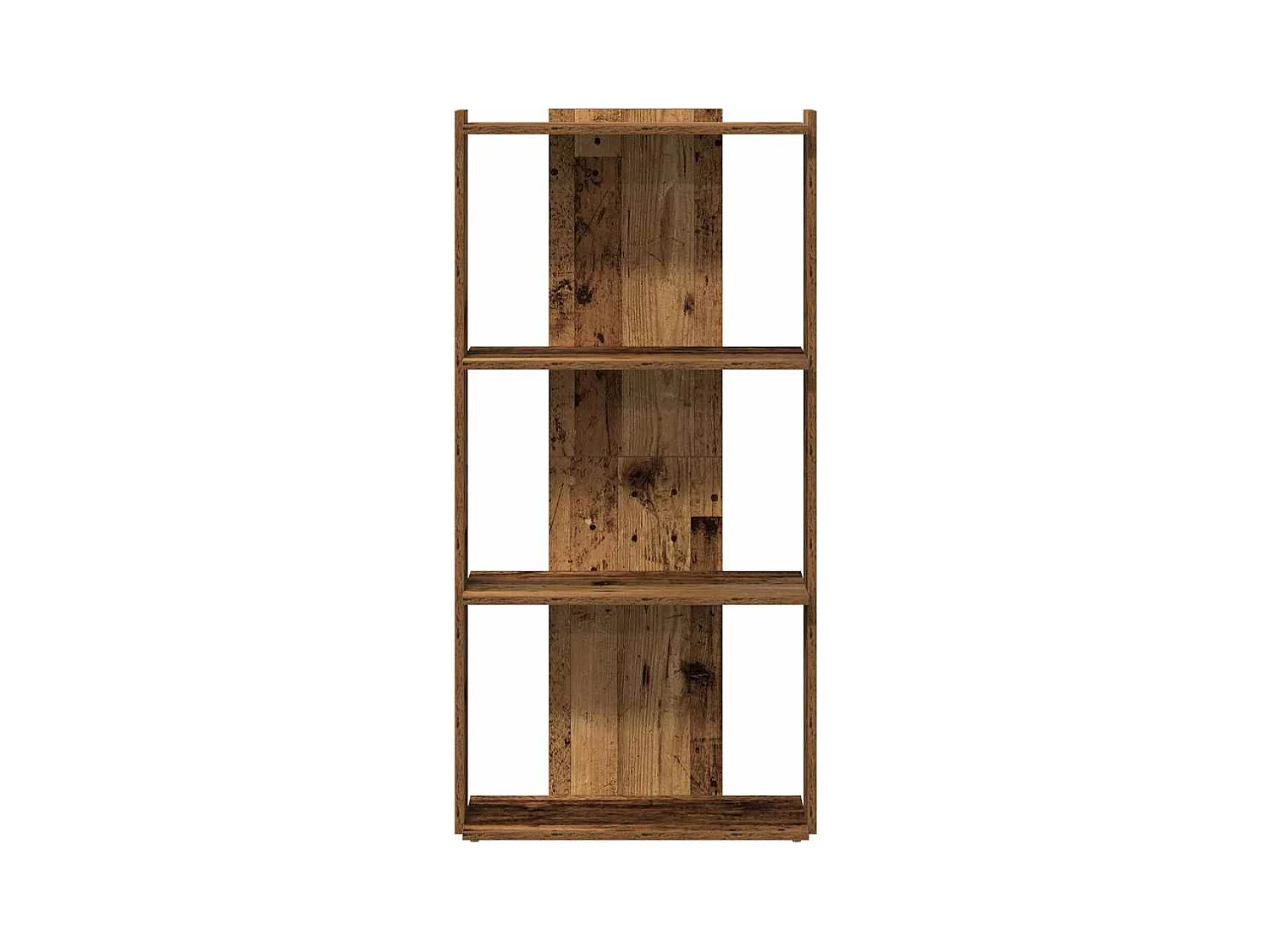 Bibliothèque | Etagère de rangement | Meuble de rangement à 3 niveaux vieux bois 60x30x120cm bois ingénierie