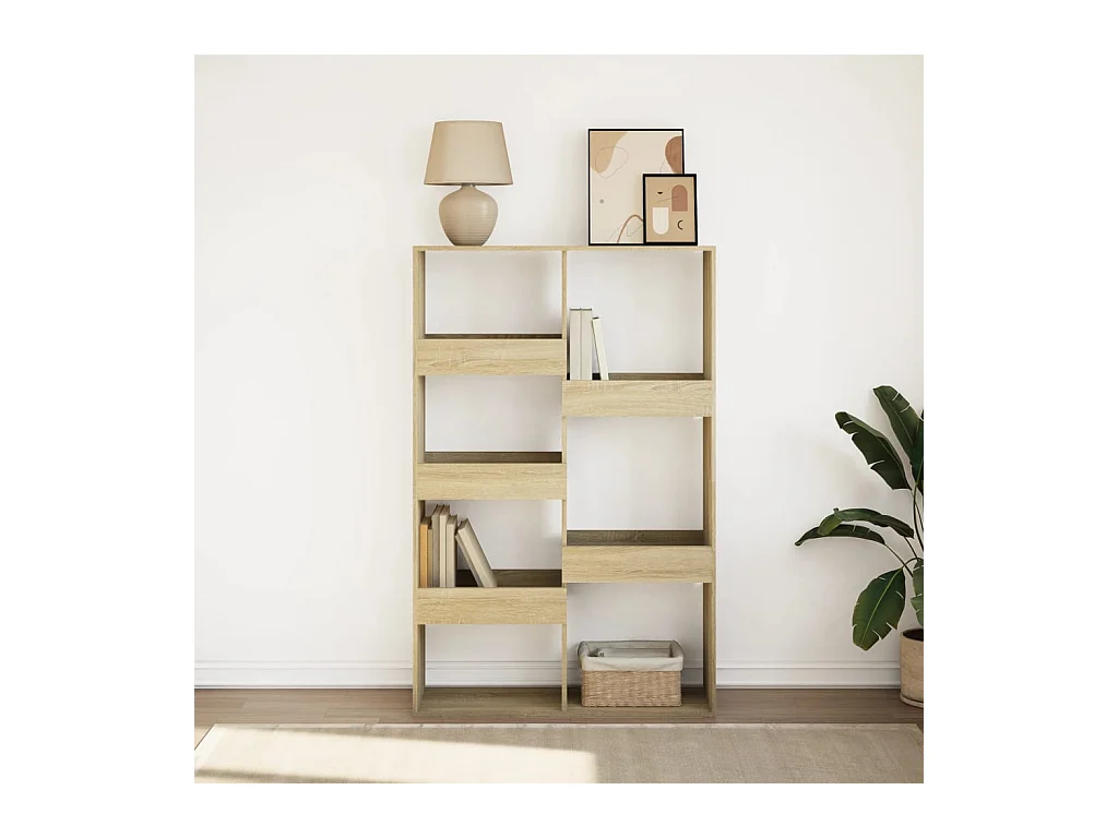 Bibliothèque | Etagère de rangement | Meuble de rangement chêne sonoma 100x33x155,5 cm bois d'ingénierie