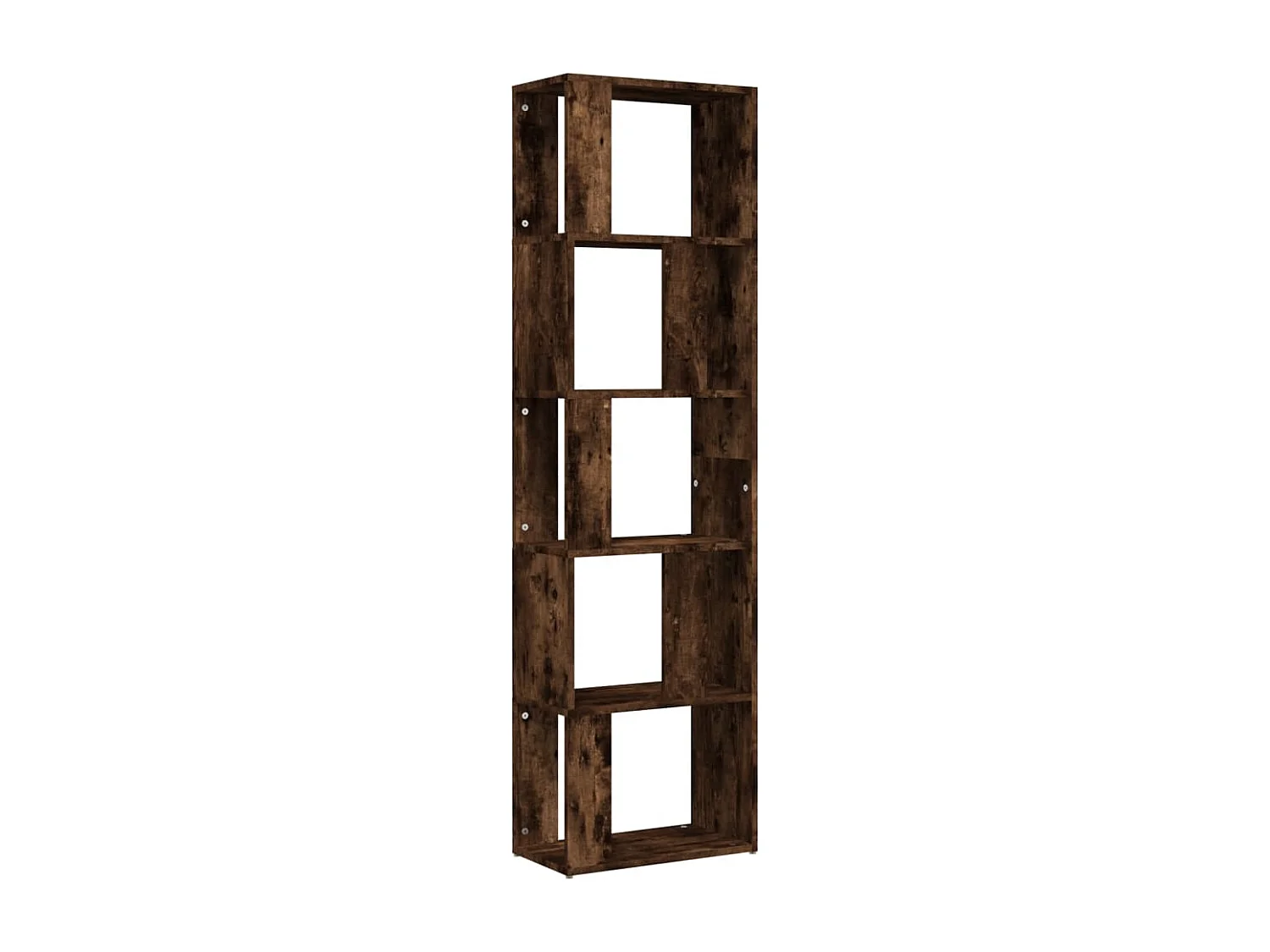 Libreria | Scaffale | Mobile di stoccaggio Rovere Fumo 45x24x160 cm in Legno Multistrato