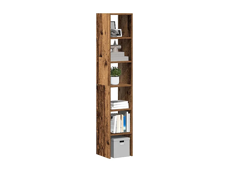 Bibliothèques | Etagère de rangement | Meuble de rangement 2 pcs empilable vieux bois bois d'ingénierie