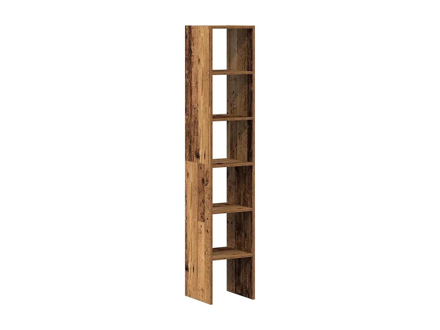 Armadi per libri | Scaffali libri | Mobili di stoccaggio 2 pz Impilabili Legno Antico 30x30x80 cm in Truciolato