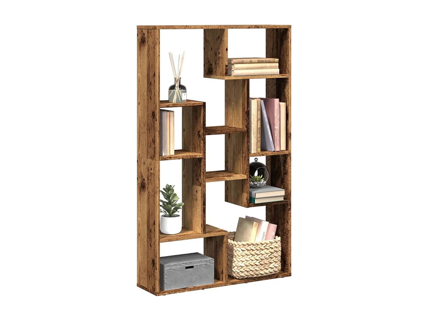 Libreria | Scaffale | Mobile di stoccaggio Legno Antico 72x20x120 cm in Truciolato