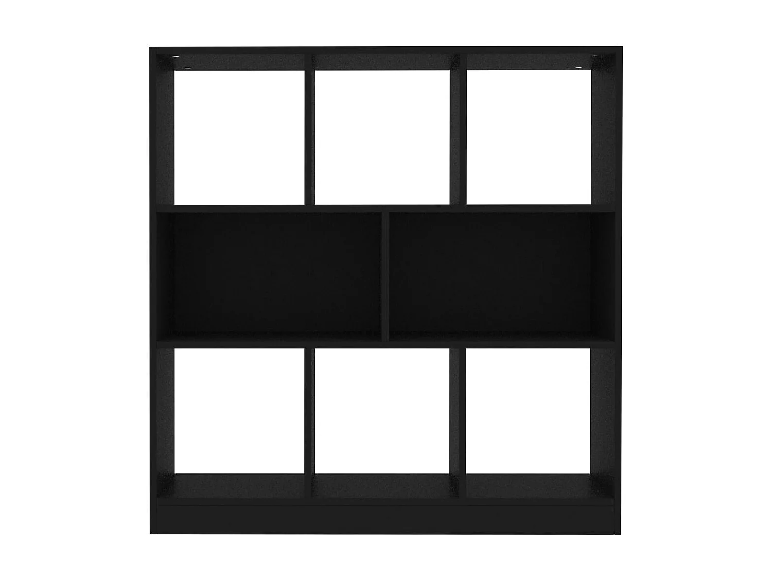 Bibliothèque | Etagère de rangement | Meuble de rangement Noir 97,5x29,5x100 cm Bois d'ingénierie