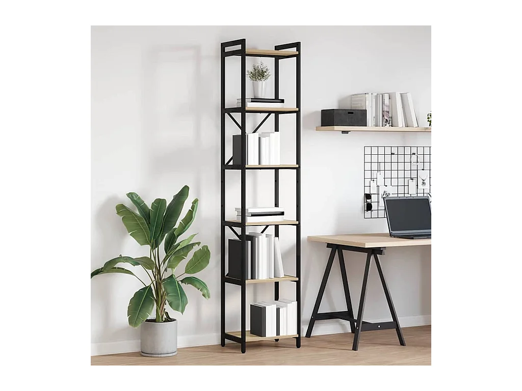 Libreria | Scaffale | Mobile di stoccaggio rovere sonoma 40 x 30 x 188 cm Legno multistrato