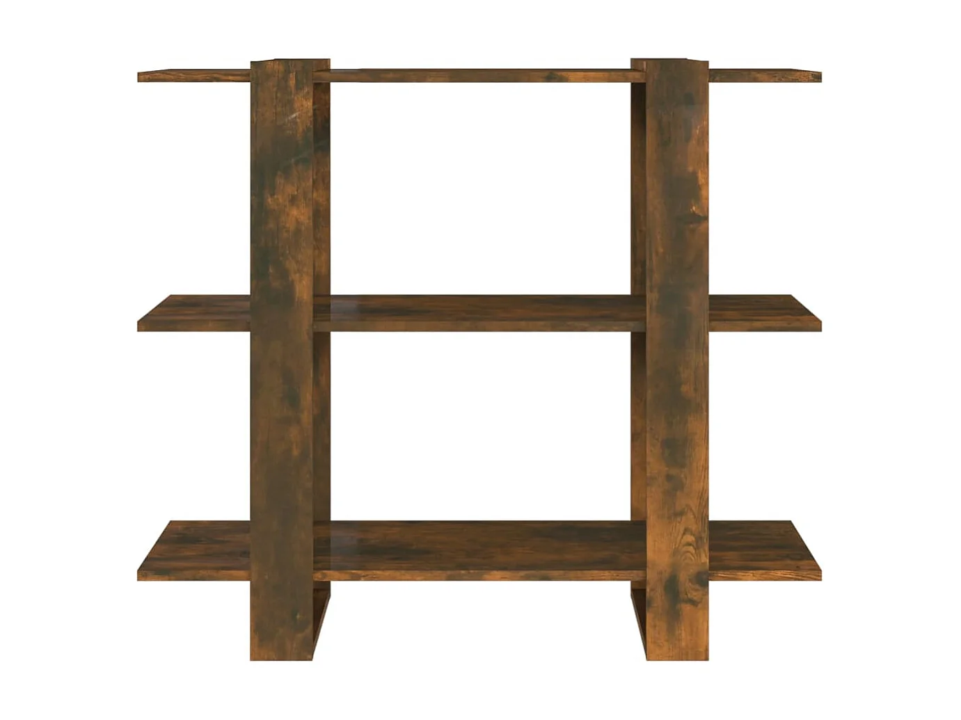 Libreria | Scaffale | Mobile di stoccaggio Divisorio Rovere Fumo 100x30x87 cm