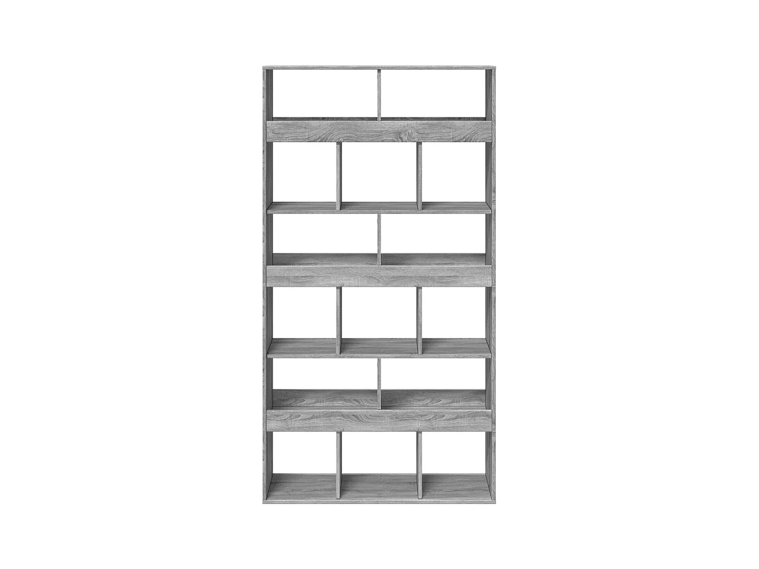 Bibliothèque | Etagère de rangement | Meuble de rangement sonoma gris 100x33x187,5 cm bois d'ingénierie