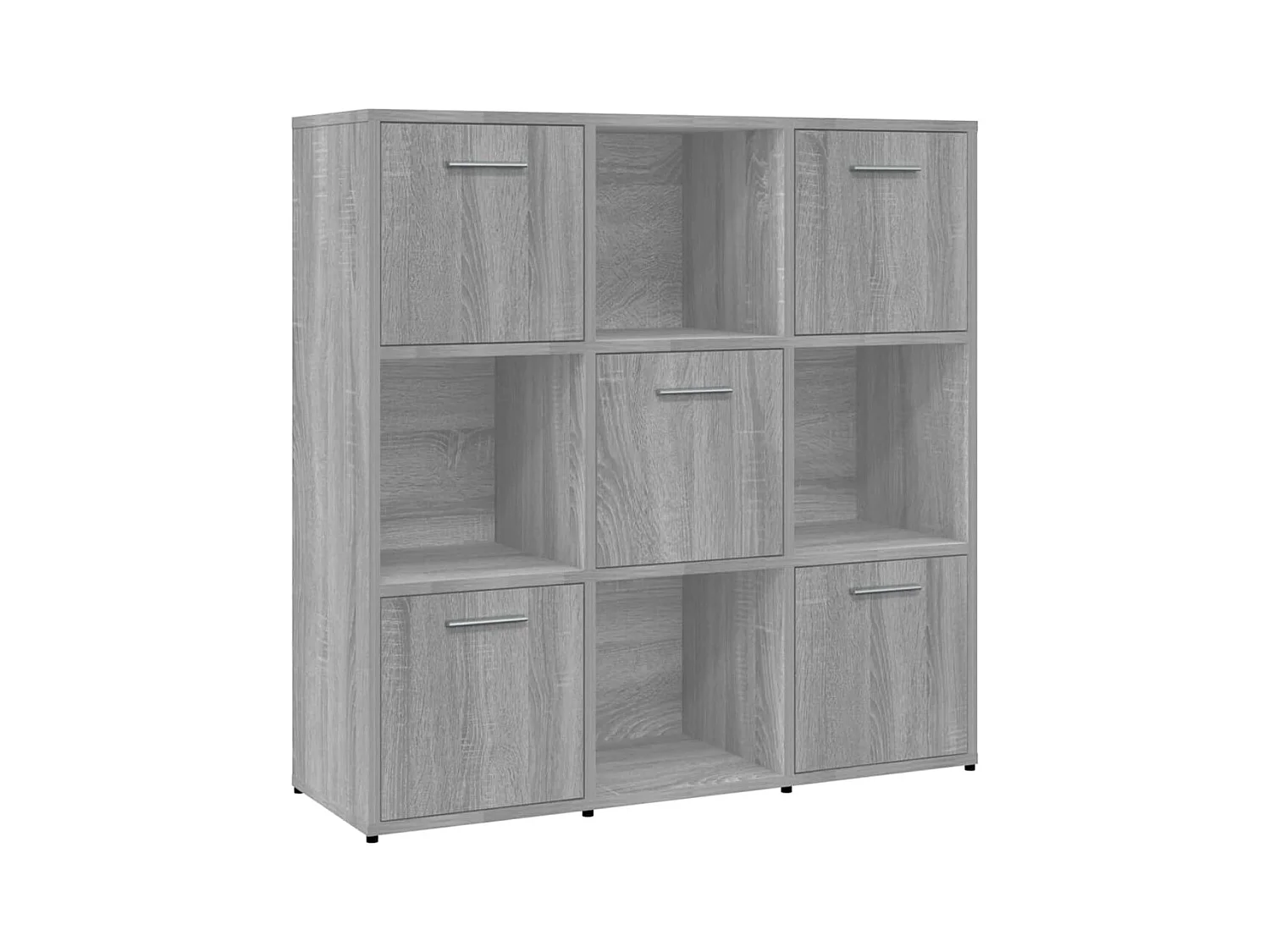 Bibliothèque | Etagère de rangement | Meuble de rangement Sonoma gris 90x30x90 cm Bois d'ingénierie
