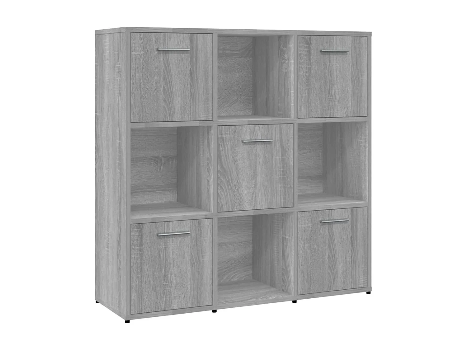 Bibliothèque | Etagère de rangement | Meuble de rangement Sonoma gris 90x30x90 cm Bois d'ingénierie