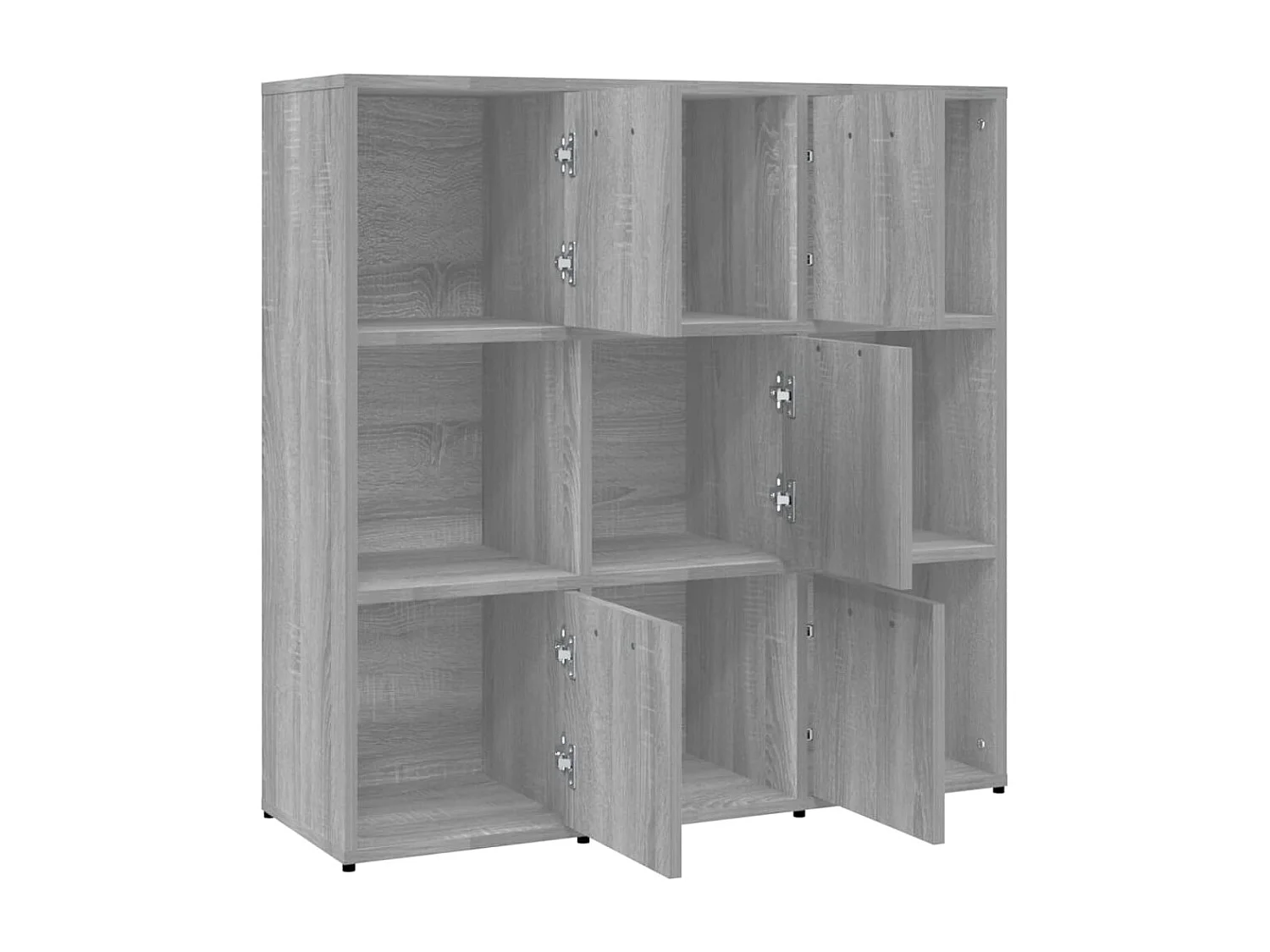 Bibliothèque | Etagère de rangement | Meuble de rangement Sonoma gris 90x30x90 cm Bois d'ingénierie