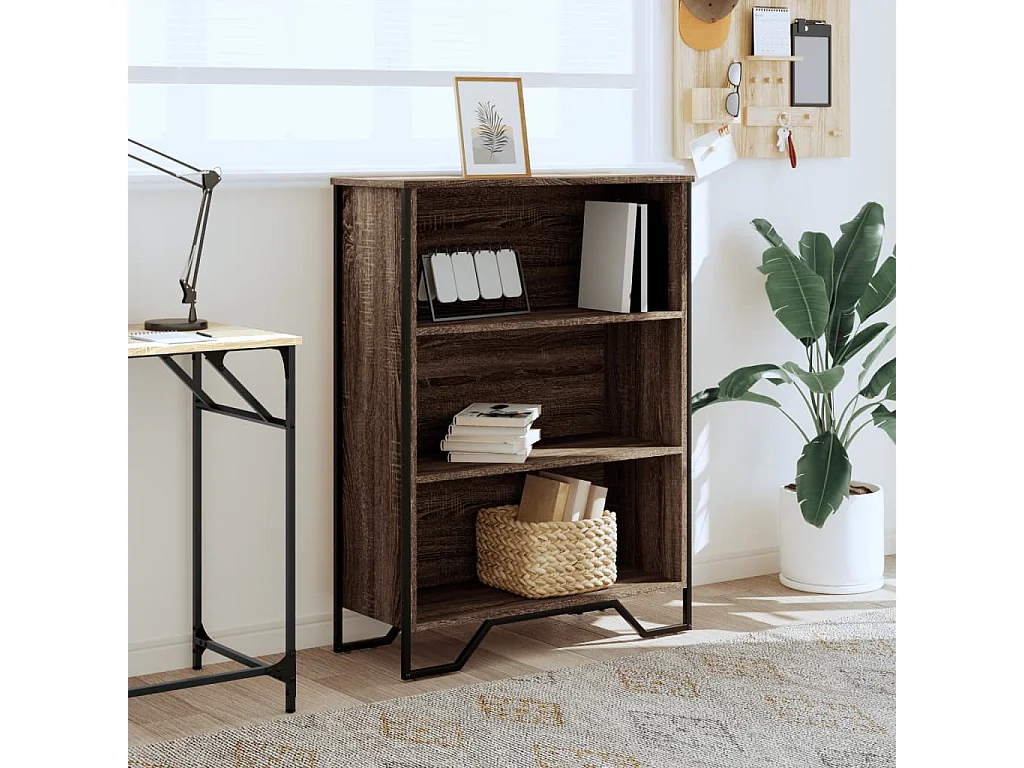 Libreria | Scaffale | Mobile di stoccaggio Rovere Marrone 80x31x106 cm in Legno Multistrato