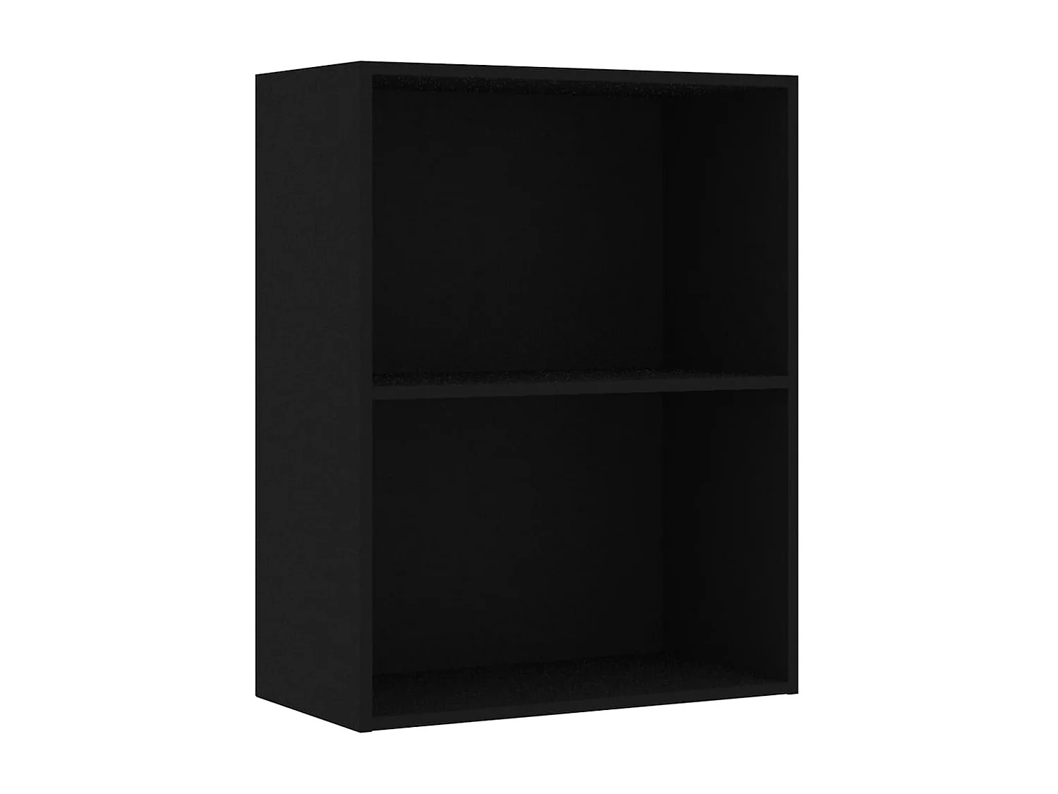 Libreria | Scaffale | Mobile di stoccaggio Nera 60x30x76,5 cm in Legno Multistrato