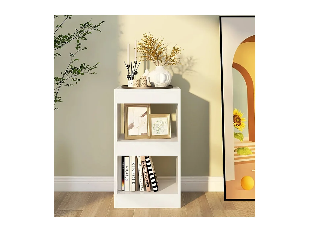 Bibliothèque | Etagère de rangement | Meuble de rangement Blanc 40x30x72 cm